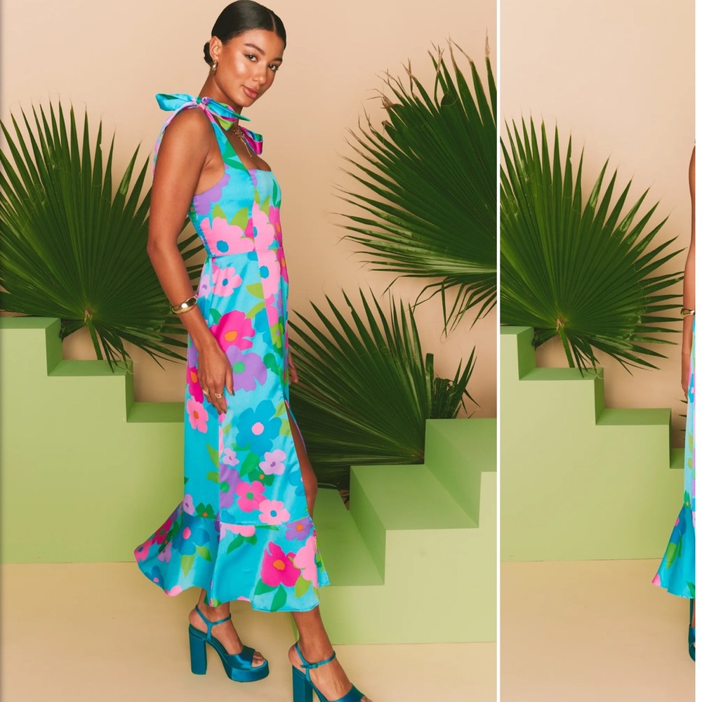 Show Me Your Mumu Garden Midi Dress